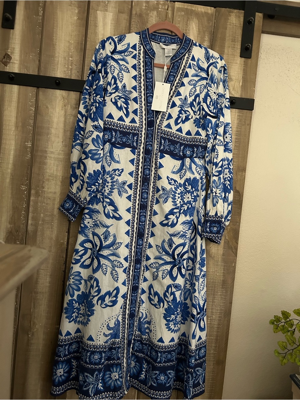 NWT Caroline Constas floral tapestry ling dress, S - Picture 7 of 13